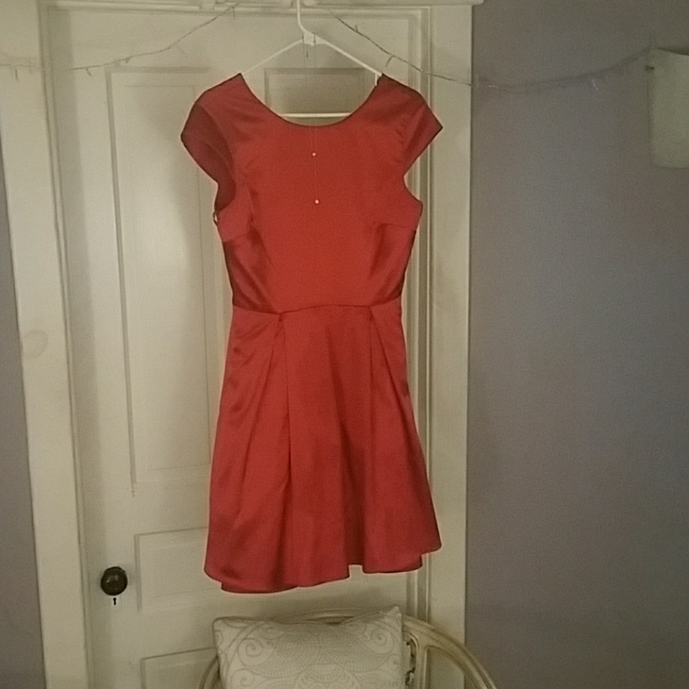 Ted Baker Red Satin Holiday Dress